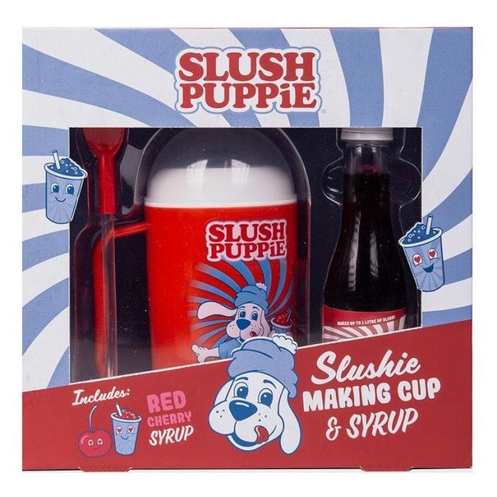 Slush Puppie Making Cup and Red Cherry Syrup Set