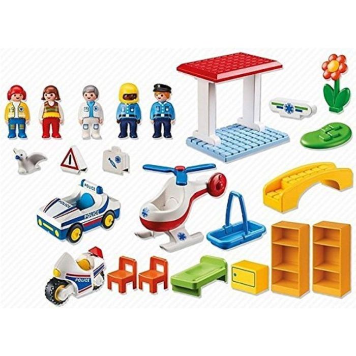 Playmobil Hospital With Paramedics & Police Officers 5046