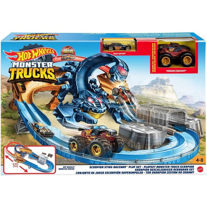 Hot Wheels Monster Trucks Scorpion Raceway