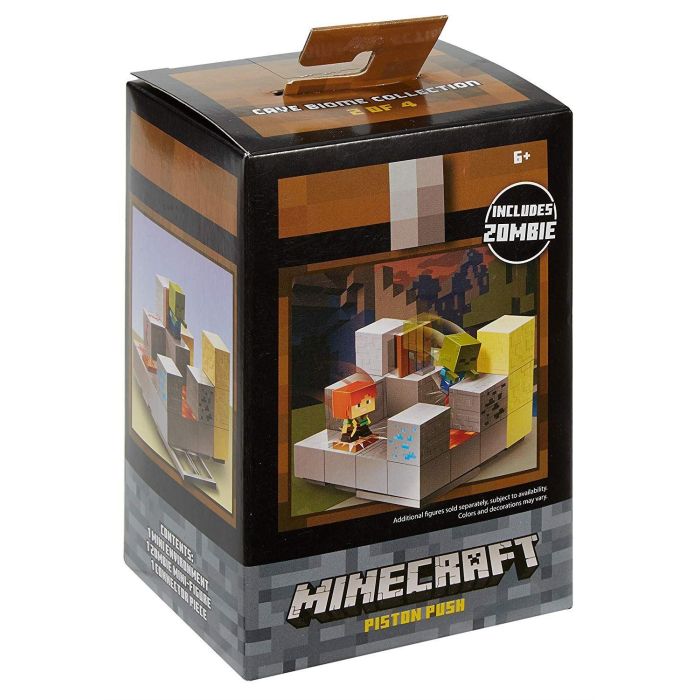 Minecraft Mini Figures Piston Push
