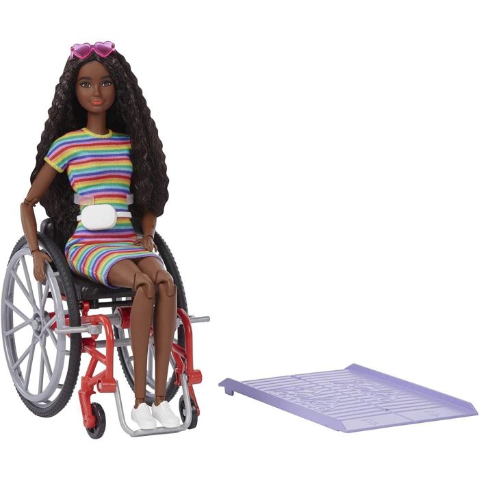 Barbie Wheelchair Brunette Doll