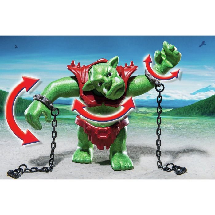 Playmobil Giant Troll With Dwarf Fighters 6004