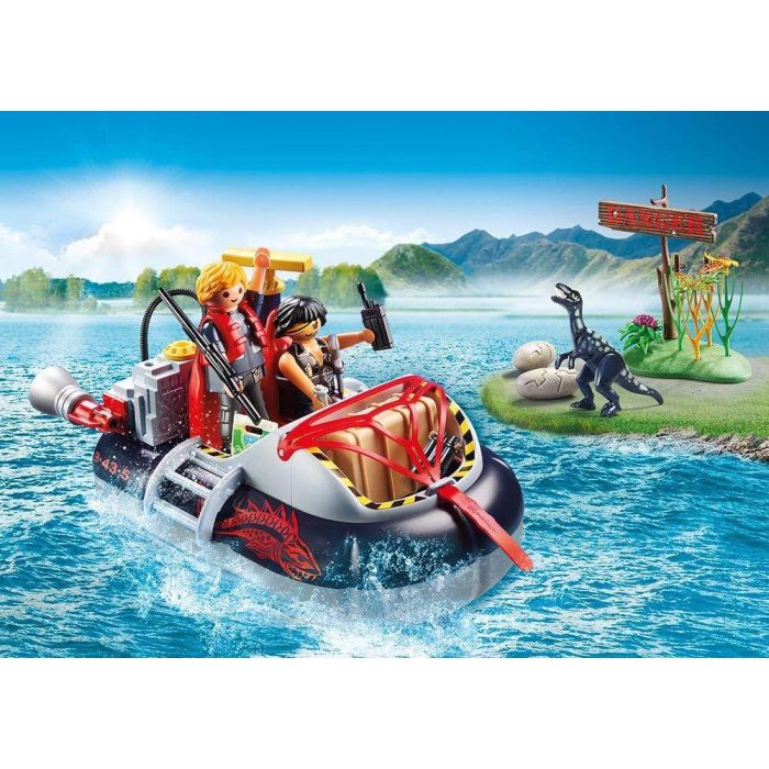 Playmobil Dino Hovercraft With Underwater Motor 9435