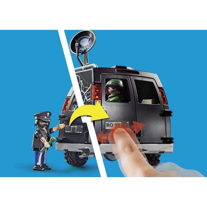 Playmobil City Action Police Helicopter Pursuit with Runaway Van 70575