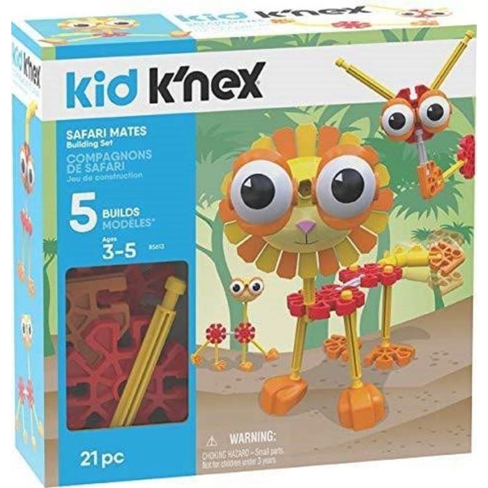Kid K'nex Safari Mates 5 Model Building Set