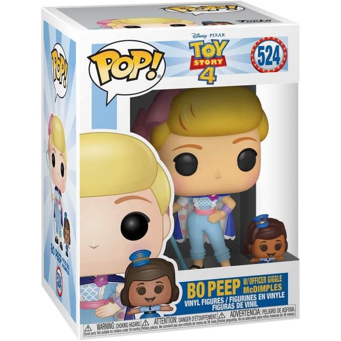 Funko POP! Toy Story 4 Bo Peep with Officer Giggle McDimples Vinyl Figures