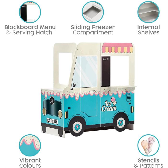 Playhouse Wooden Ice Cream Van