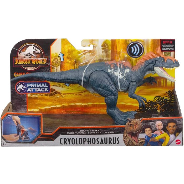 Jurassic World Camp Cretaceous Sound Strike Cryolophosaurus Figure