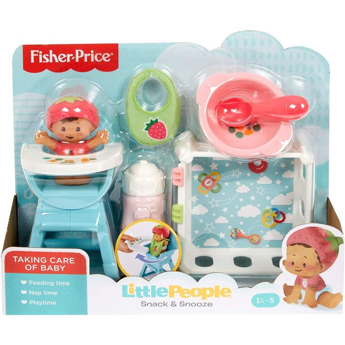 Fisher Price Little People Babies Deluxe Playsets Asst -Snack and snooze