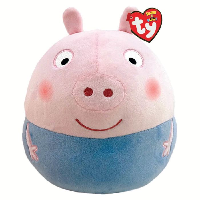 TY Peppa Pig Squish-A-Boo 14" George Plush