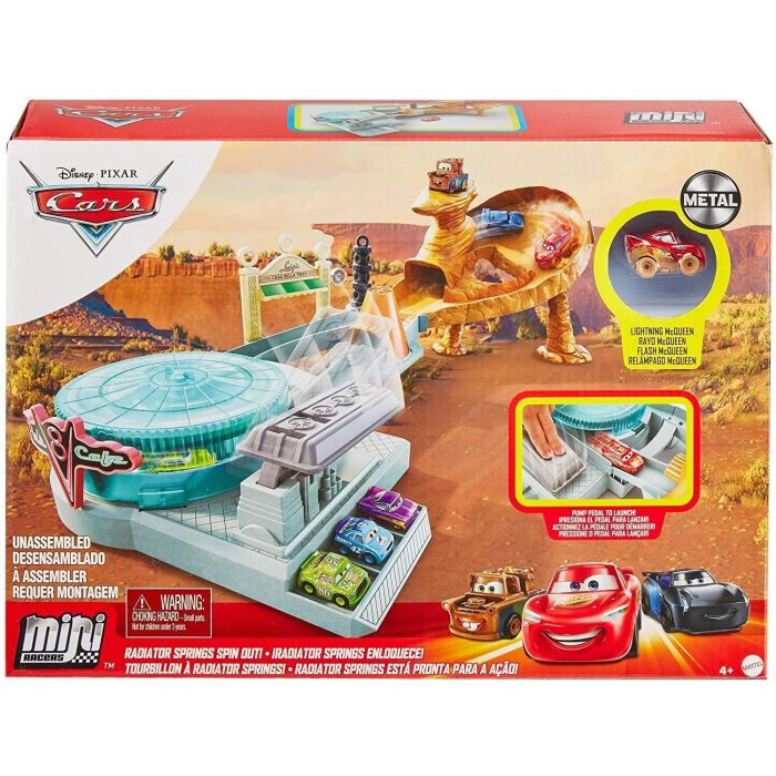 Cars Mini Racers Radiator Springs Spin Out Playset