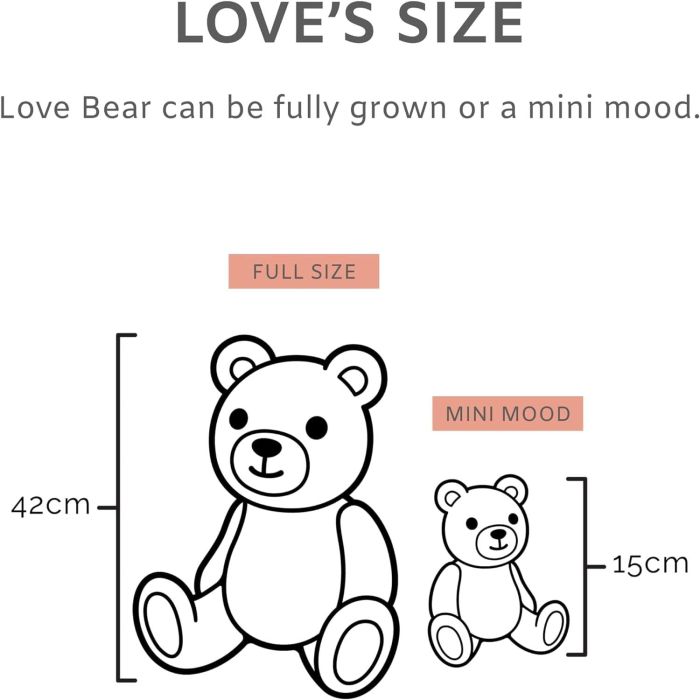 Mood Bears Love Bear Mini Plush