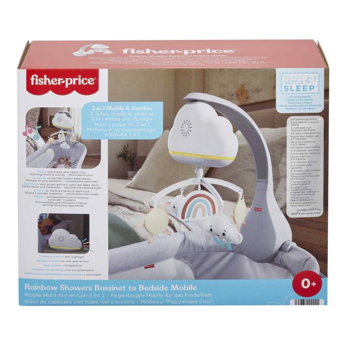 Fisher-Price Rainbow Showers Bassinet to Bedside Mobile