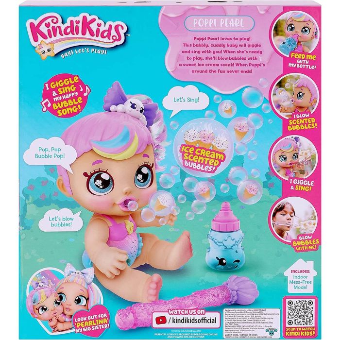Kindi Kids Bubble 'N Sing Poppi Pearl Doll