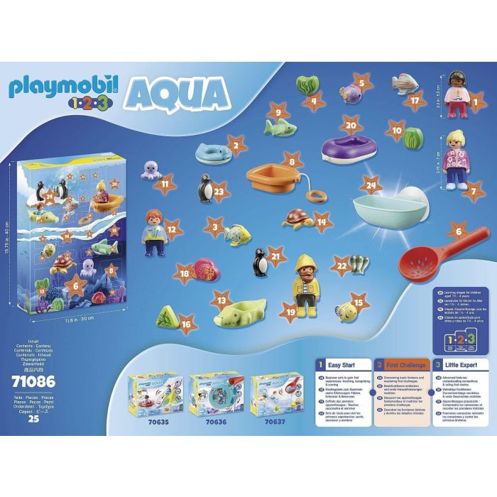 Playmobil 1.2.3 Aqua Bathtime Fun 71086 Advent Calendar