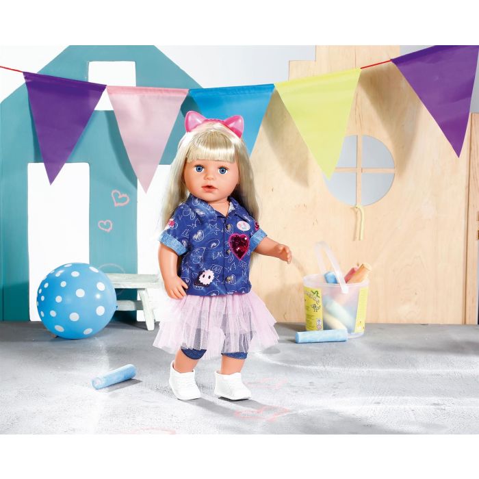 BABY Born Deluxe Jeans Dress Doll Outfit Set