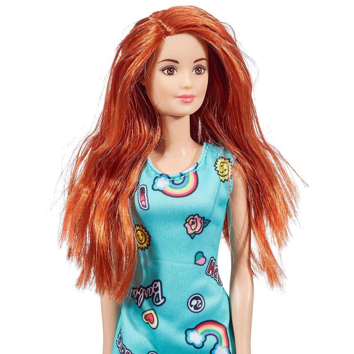 Barbie Basic Doll Teal Dress