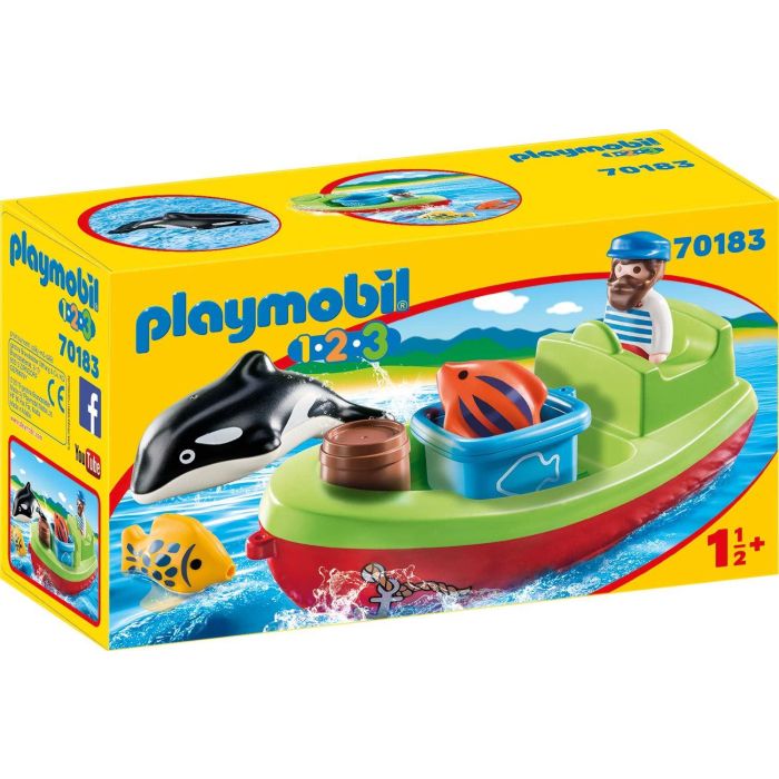 Playmobil 70183 1.2.3 Fisherman with Boat