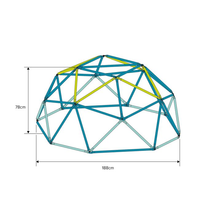 TP 1.9m Metal Climbing Dome with Sandpit