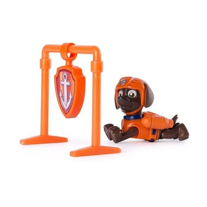 Paw Patrol Action Pack Pup & Badge Zuma Pull Back Up