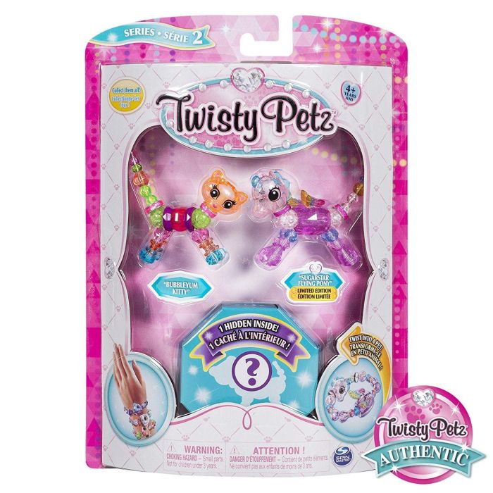 Twisty Petz 3 Pack Bubbleyum Kitty & Sugarstar Flying Unicorn