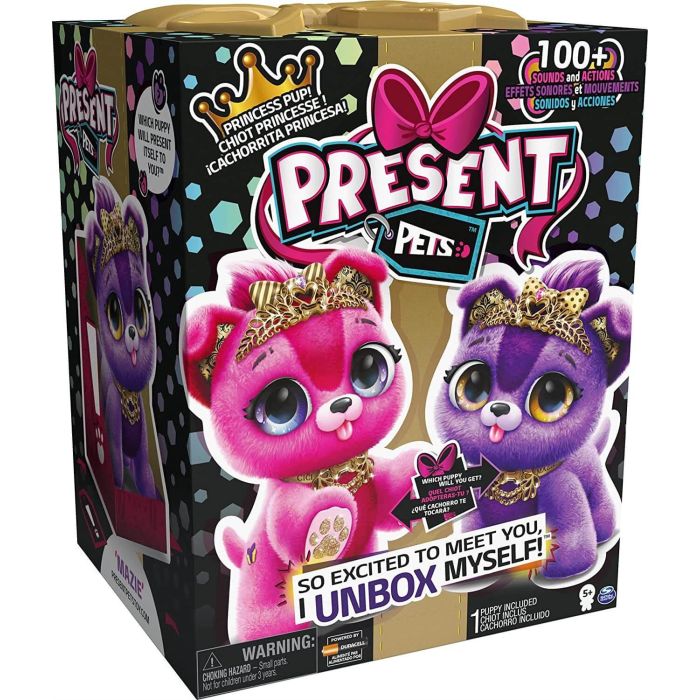 Present Pets Sparkle Princess Puppy Plush