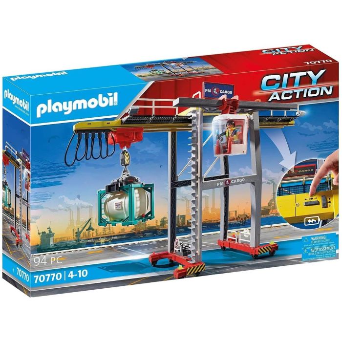 Playmobil City Action Cargo Crane with Container 70770