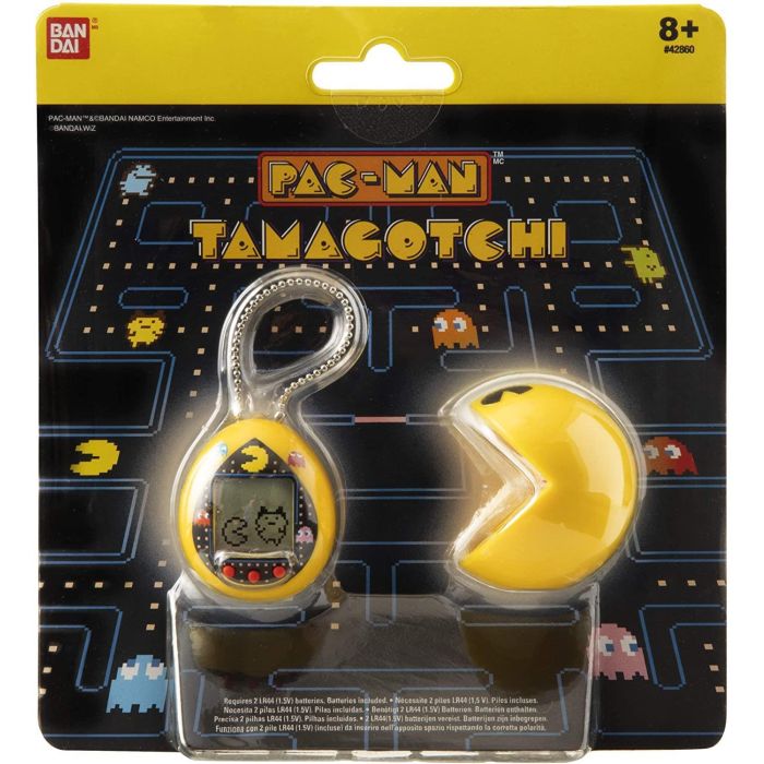 Yellow Pac-Man Tamagotchi and Case
