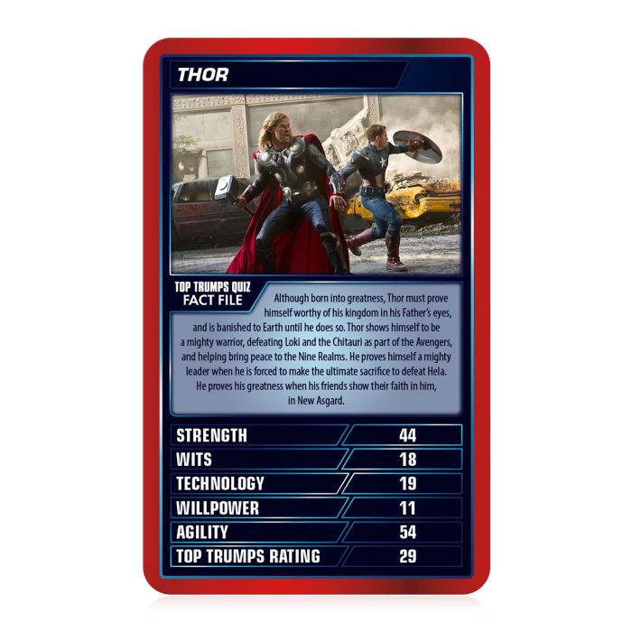 Marvel Cinematic Top Trumps Specials Card Game