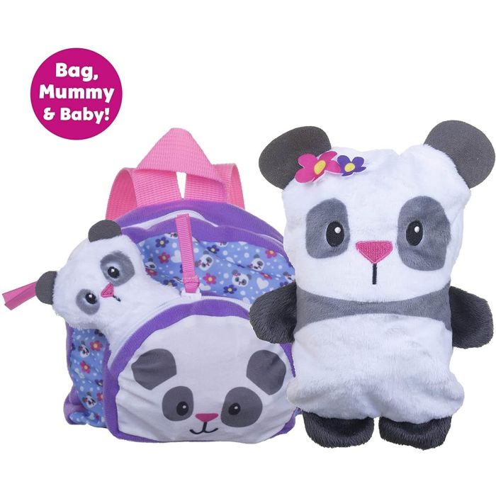 Zipstas Families Cuddly Panda 3in1 Reversible Backpack