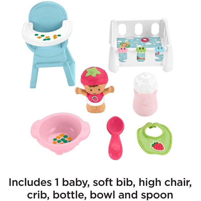 Fisher Price Little People Babies Deluxe Playsets Asst -Snack and snooze