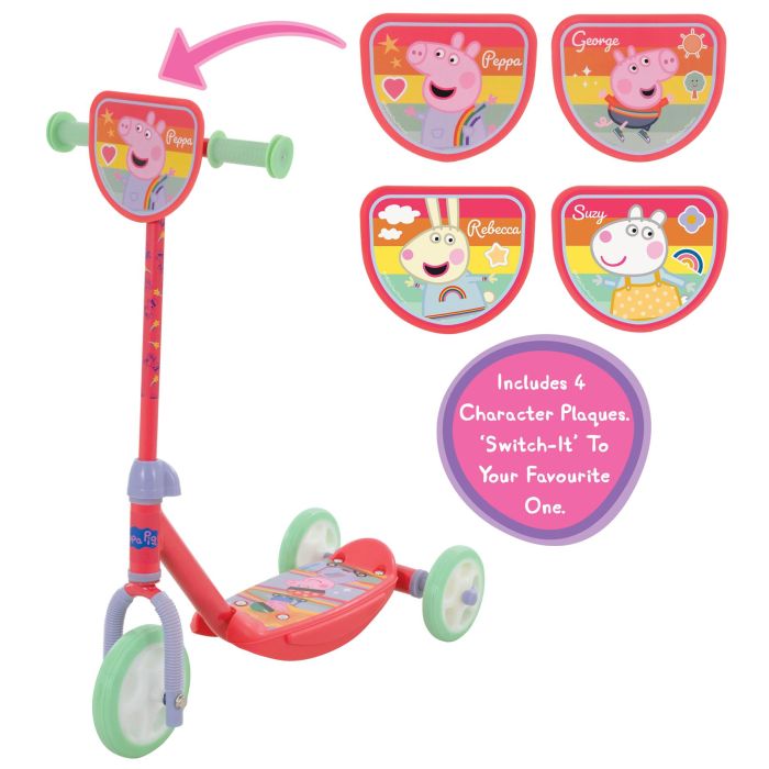 Peppa Pig Switch It Multi Character Tri-Scooter