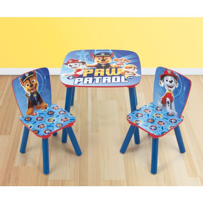 PAW Patrol Wooden Table & 2 Chairs Set