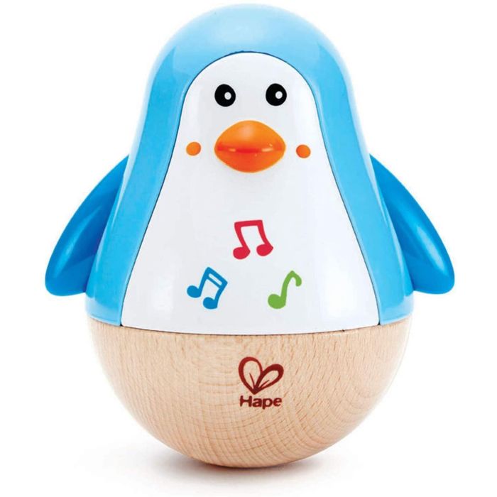 Hape Penguin Musical Wobbler Wooden Toy
