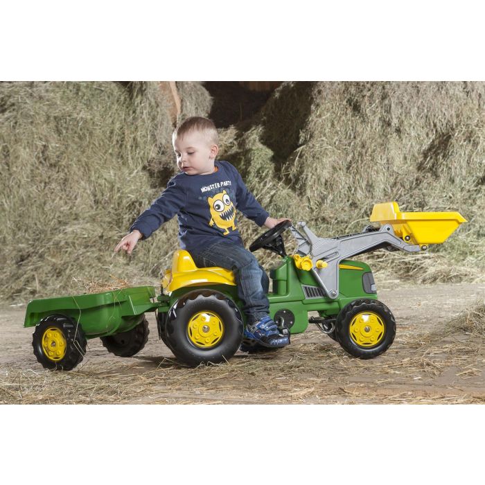 Rolly Toys John Deere Tractor and Frontloader & Trailer