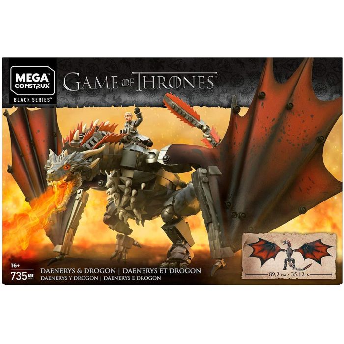 Game of Thrones Daenerys and Drogon Construction Set