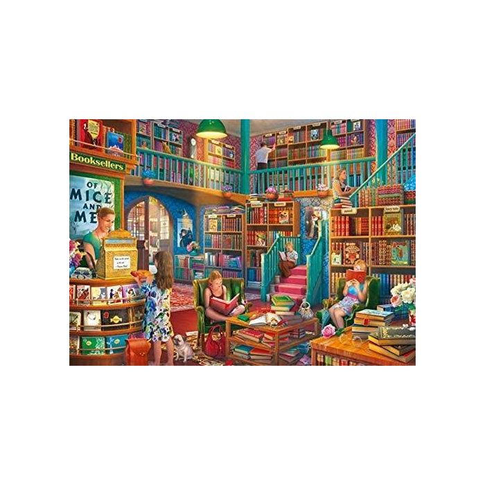 Falcon De Luxe An Afternoon in the Bookshop 1000 Piece Puzzle