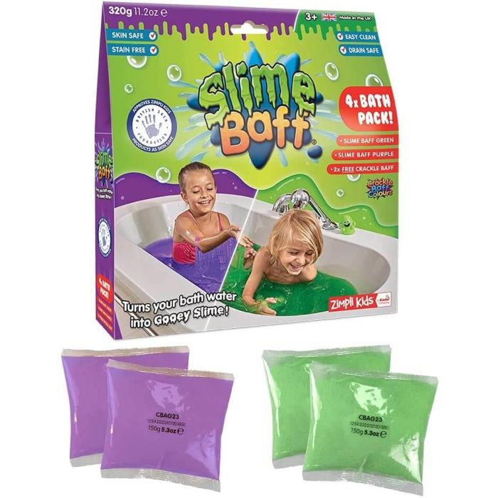 Zimpli Kids Green and Purple Slime Baff Pack