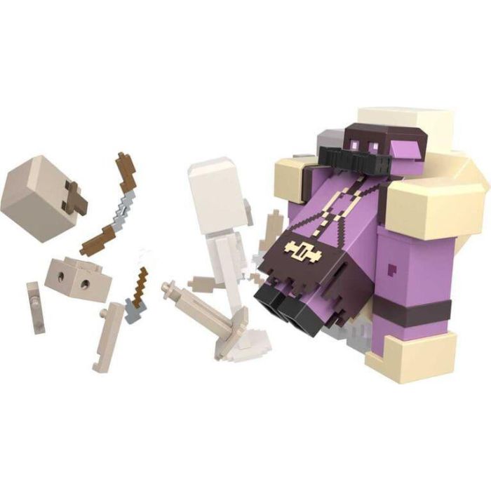 Minecraft Legends Pigmadillo Vs Skeleton 3" Fidget Figures 2 Pack