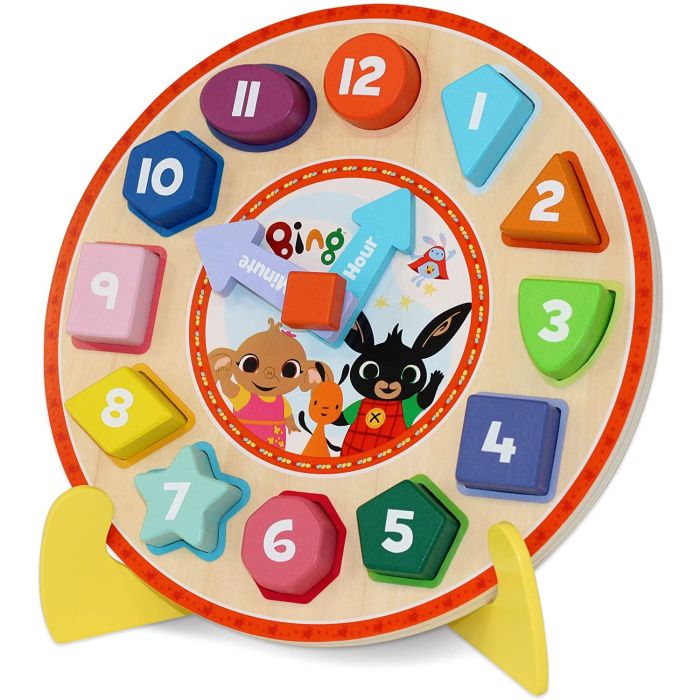 Bing Wooden Puzzle Clock with Stand