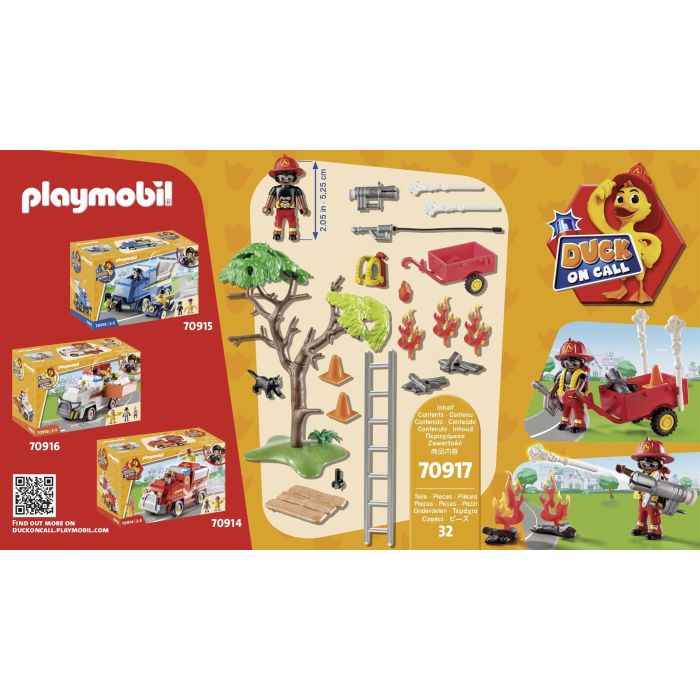 Playmobil Duck on Call Fire Rescue Action: Cat Rescue 70917