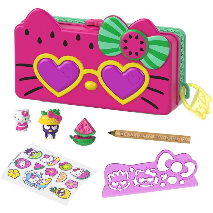 Hello Kitty Minis Watermelon Pencil Case Playset