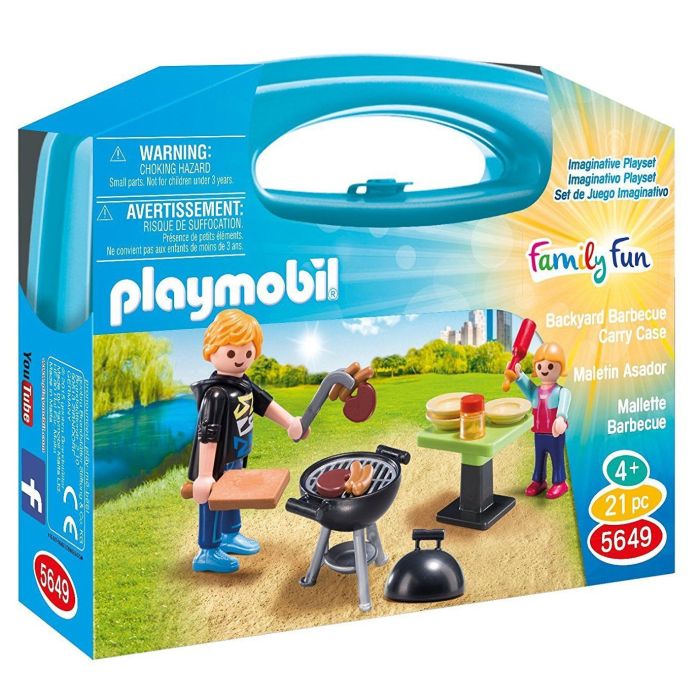 Playmobil Family Fun Backyard Barbeque Carry Case 5649