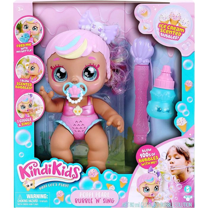 Kindi Kids Bubble 'N Sing Poppi Pearl Doll