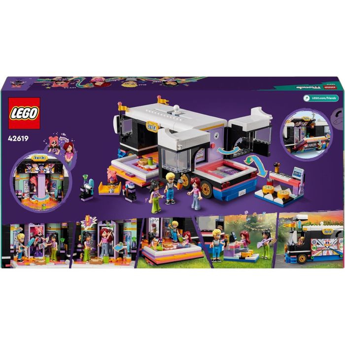 LEGO Friends Pop Star Music Tour Bus 42619
