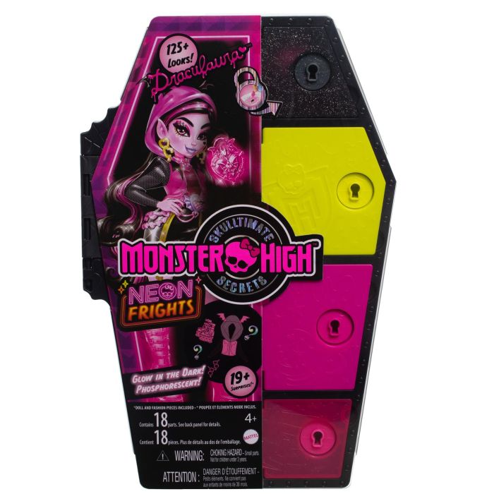Monster High Skulltimate Secrets Neon Frights Draculaura Fashion Doll