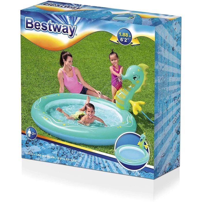 Bestway Seahorse Sprinkler Paddling Pool