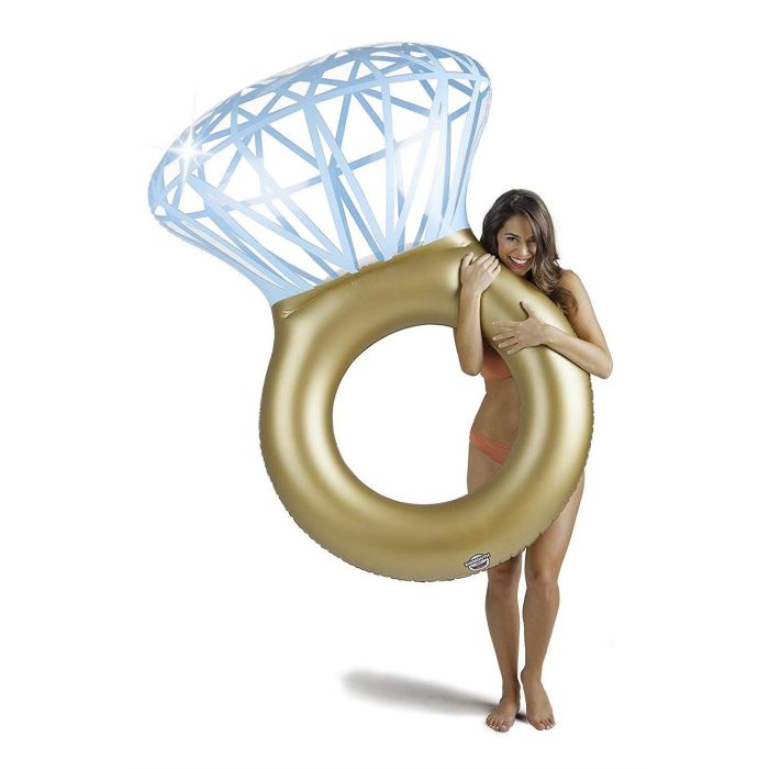 Inflatable Bling Ring Pool Float