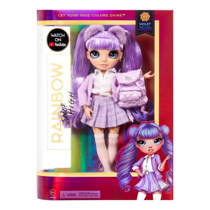 Rainbow High Junior High Violet Willow Doll