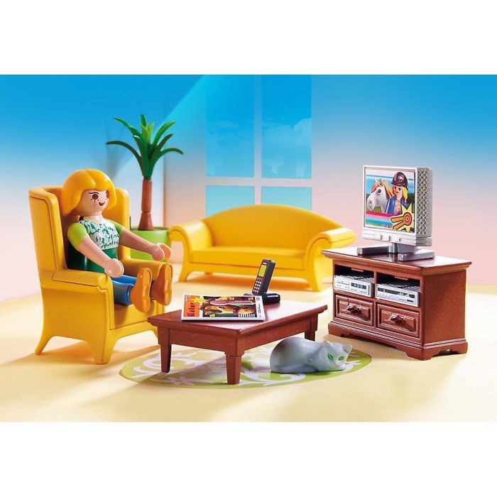 Playmobil Dollhouse 5308 Living Room with Fireplace